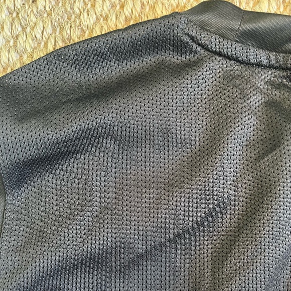 Nike dri-fit soccer shirt, black, grey and red with vents on backside. Sz. M - Picture 3 of 7